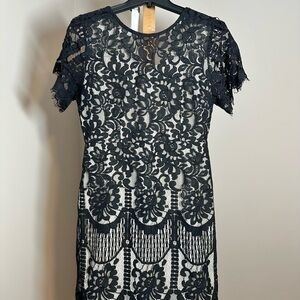 Elegant Black Lace Dress
